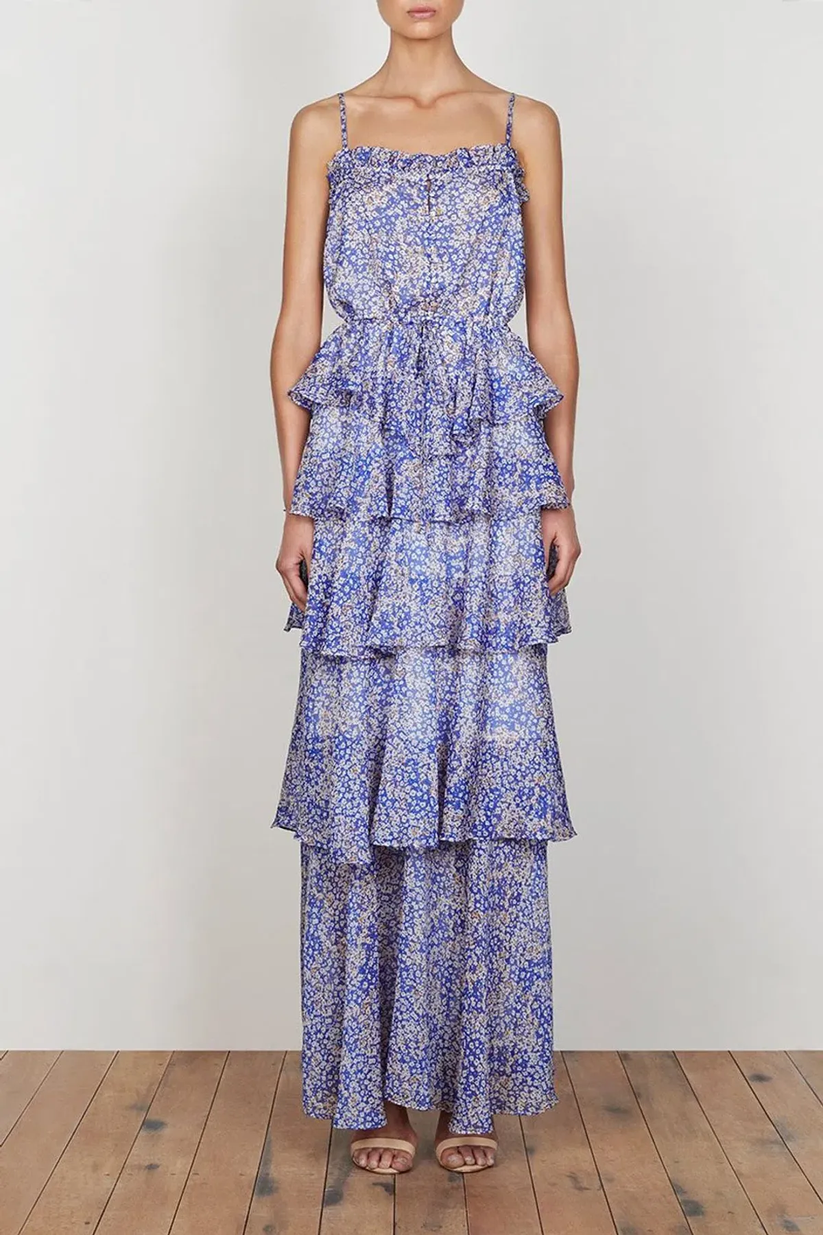 Shona Joy Garner Cami Maxi Dress Floral Print Size 8 for rent on The Volte - main image