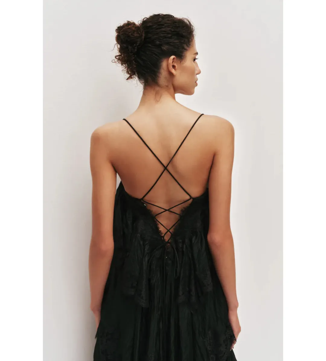 Aje Ophelia Lace Gown Black Size 10 for rent on The Volte - main image