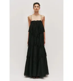 Aje Ophelia Lace Gown Black Size 12 for rent on The Volte - image 1
