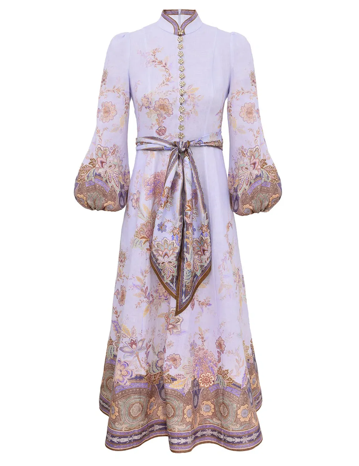 Zimmermann Luna Button Midi Dress 4 for rent on The Volte - main image