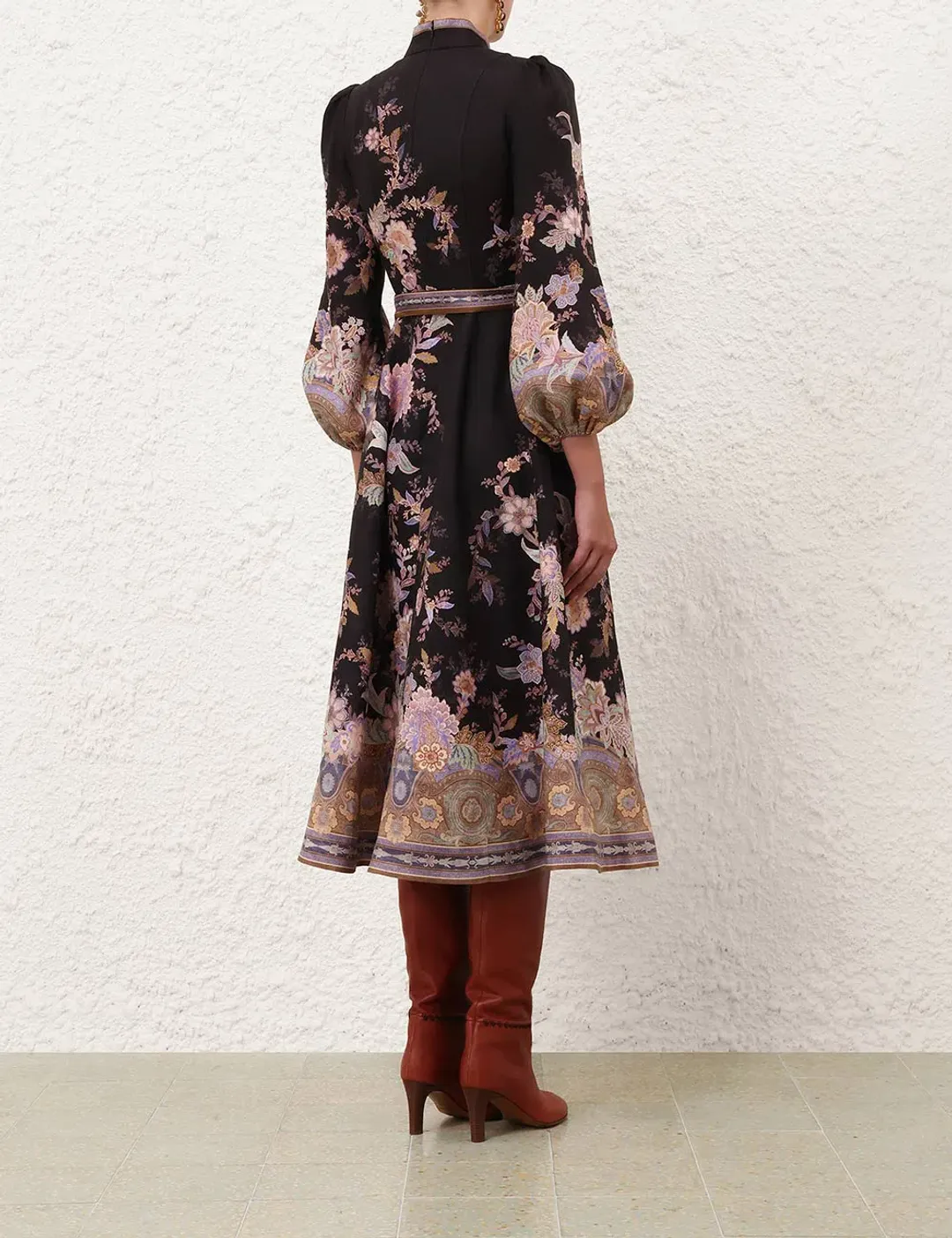 Zimmermann Luna Button Midi Dress 4 for rent on The Volte - main image