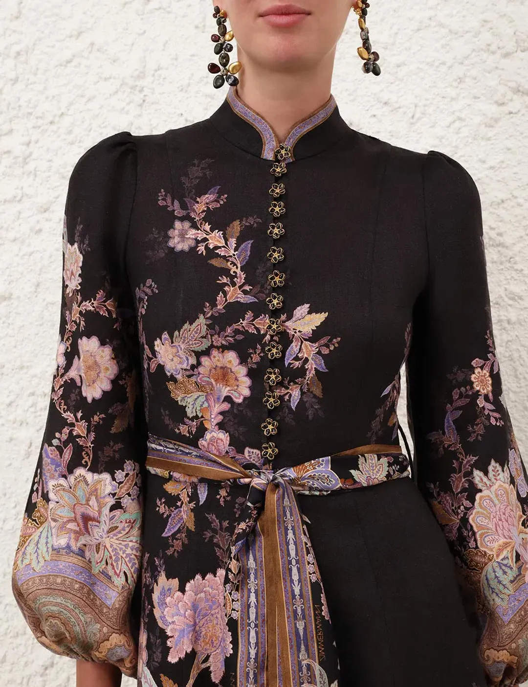 Zimmermann Luna Button Midi Dress 4 for rent on The Volte - main image