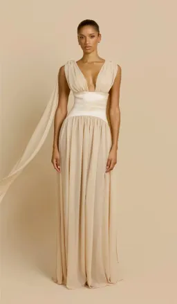 Arcina Ori Ramona Maxi Dress Champagne Size S / AU 8 for rent on The Volte - image 1