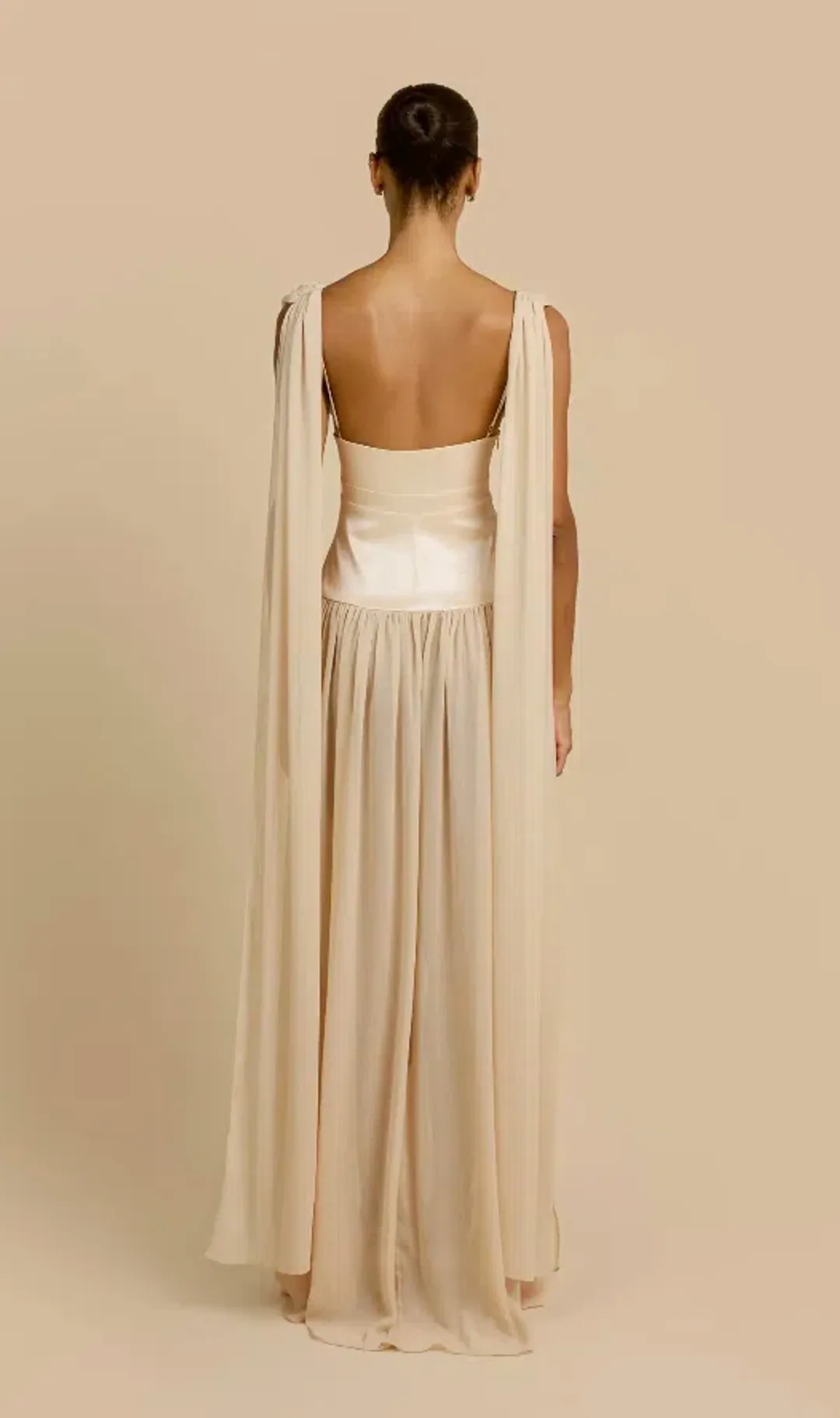 Arcina Ori Ramona Maxi Dress Champagne Size S / AU 8 for rent on The Volte - main image