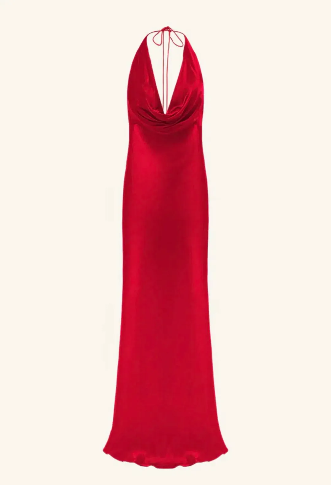 Shona Joy Halter Low Cowl Maxi Dress Size 6 for rent on The Volte - main image