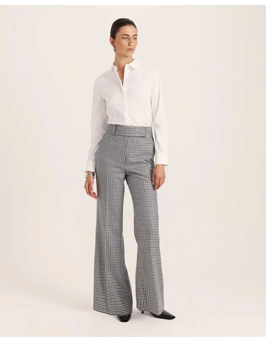 Saba Prudence Wool Check Pant Size 12 AU Multi for rent on The Volte - main image