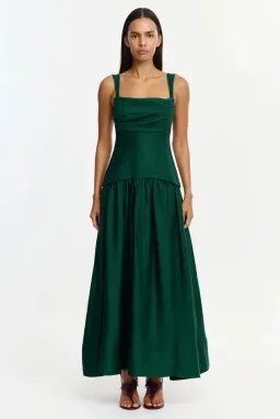 Acler Reeve Maxi Dress size 12 Deep Emerald  for rent on The Volte - image 2
