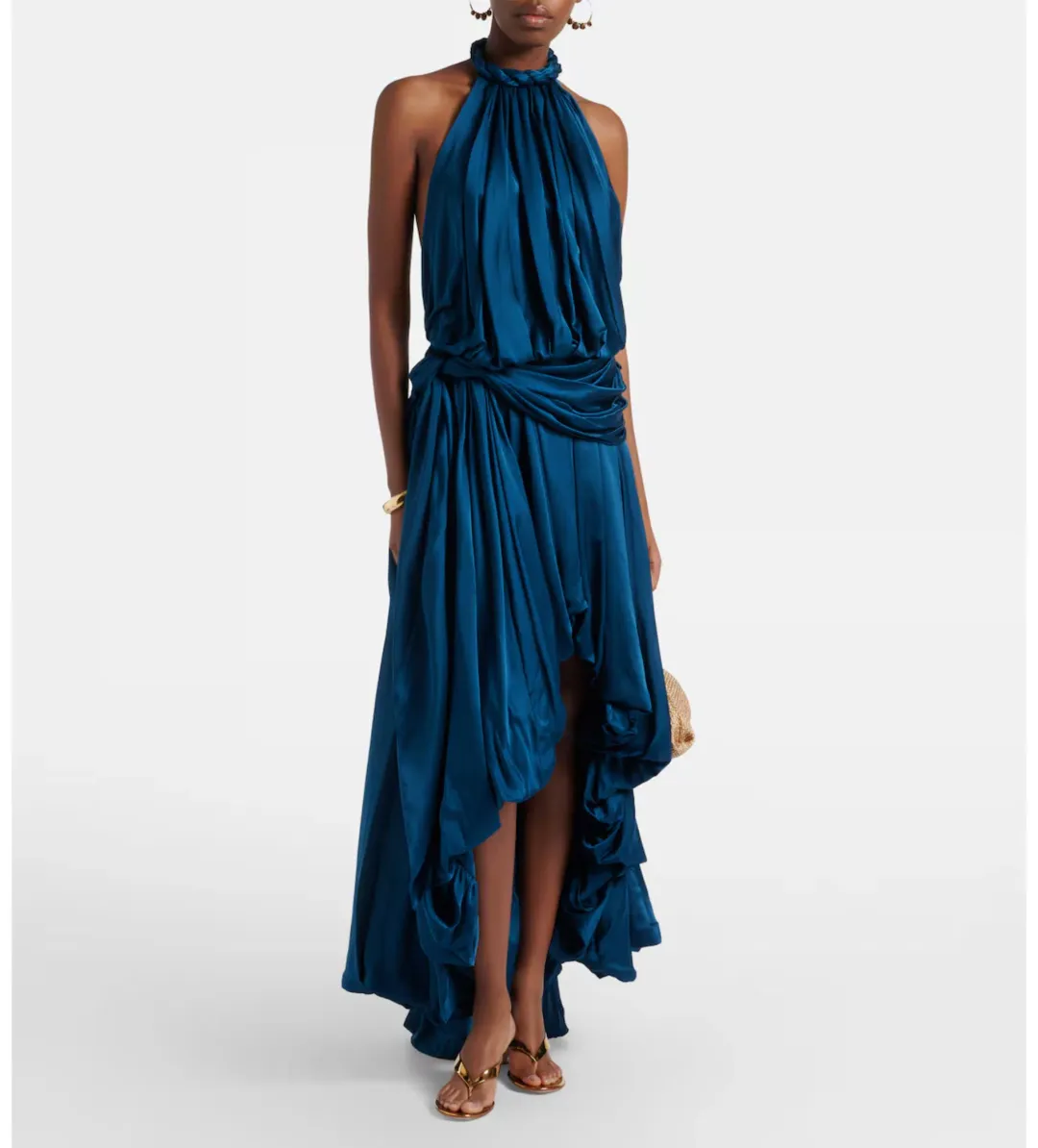 Zimmermann Alchemy Halter Maxi Dress in Sailor Blue Size 0/AU8 for rent on The Volte - main image