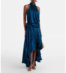 Zimmermann Alchemy Halter Maxi Dress in Sailor Blue Size 0/AU8 for rent on The Volte - image 1