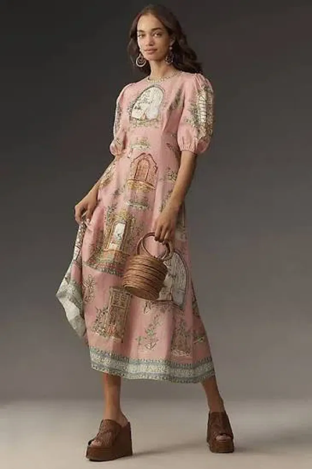 Alemais Monte Midi Dress Size AU 14 for rent on The Volte - main image