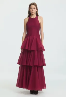 Aje Radiate Pleated Gown - size 8  for rent on The Volte - image 1