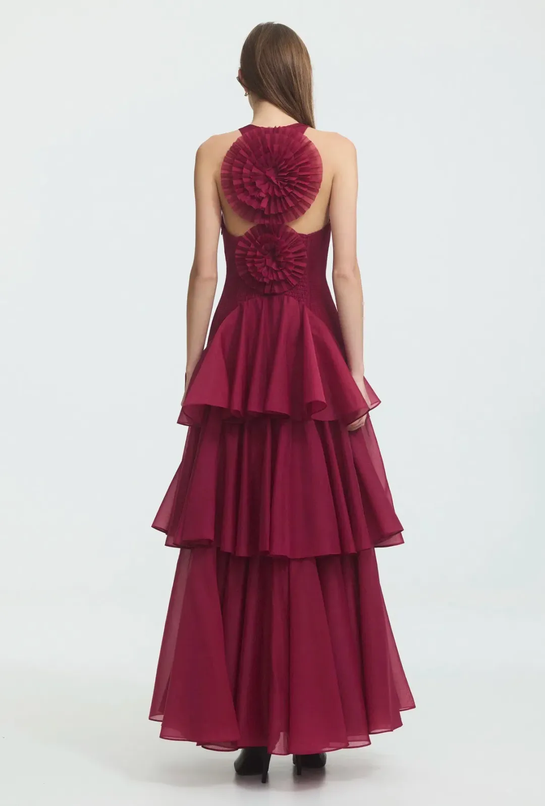 Aje Radiate Pleated Gown - size 8  for rent on The Volte - main image