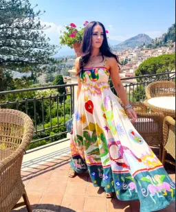 Alemais Seeker Sun Dress Print Size 10 for rent on The Volte - image 3