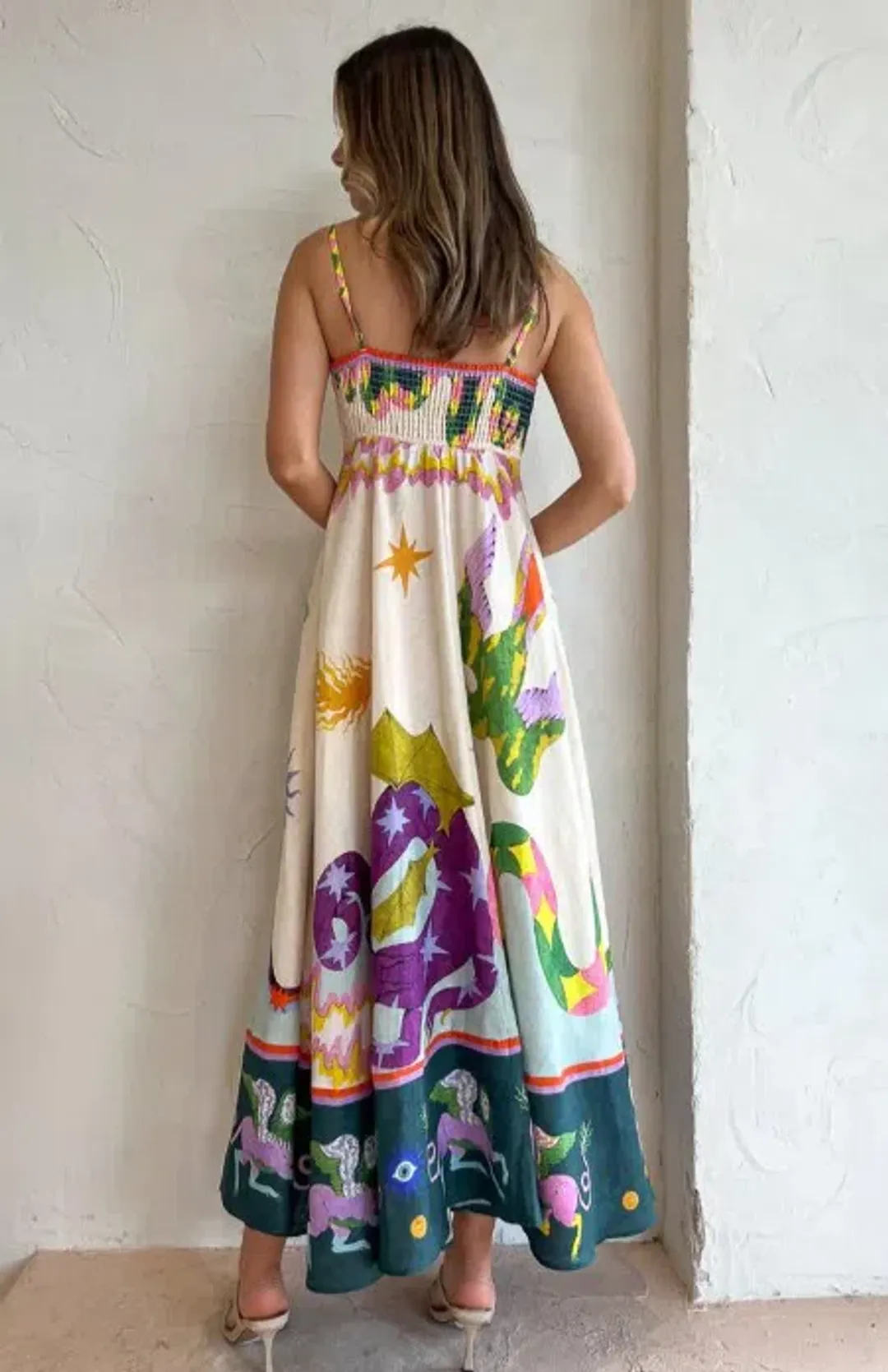 Alemais Seeker Sun Dress Print Size 10 for rent on The Volte - main image