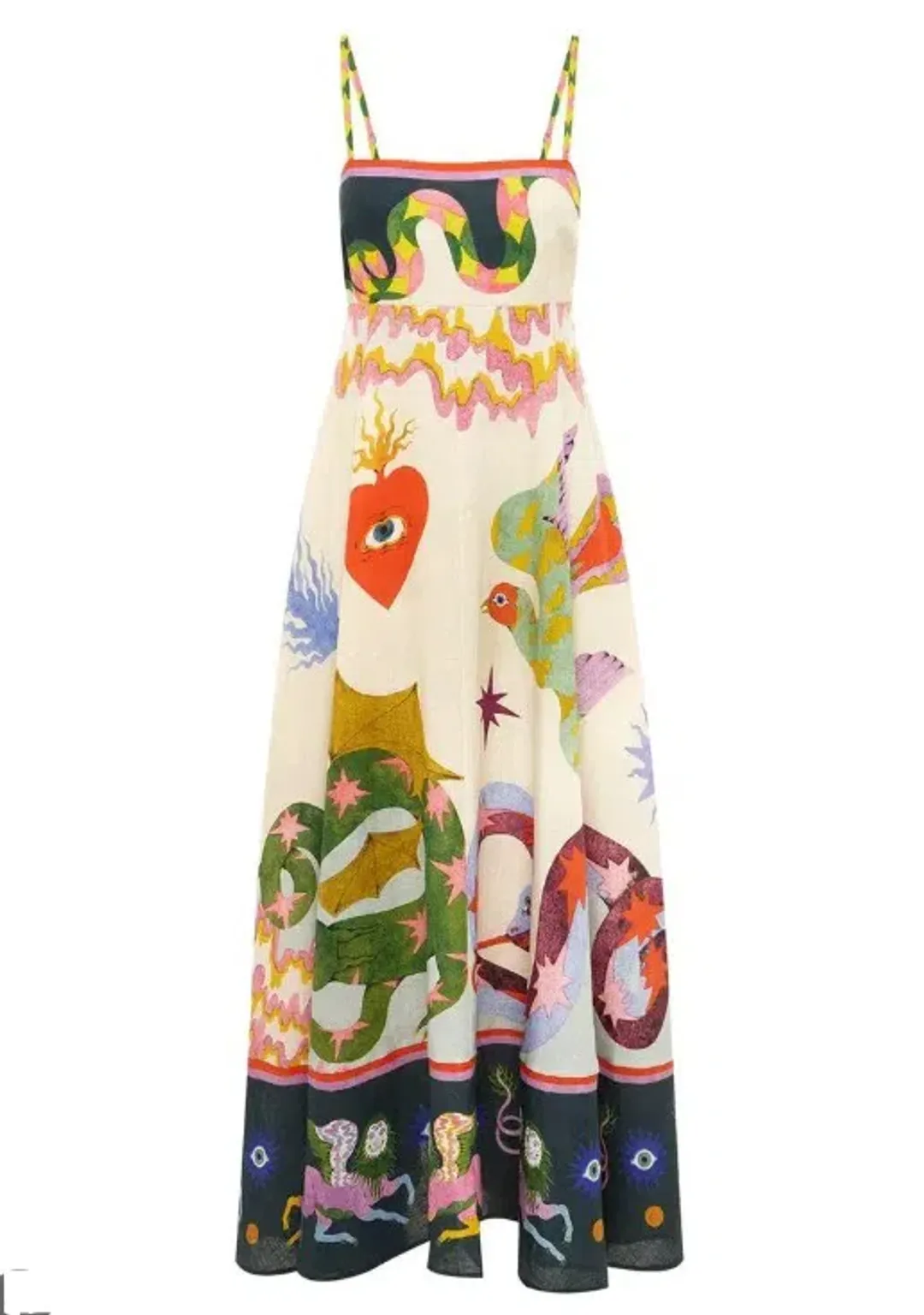 Alemais Seeker Sun Dress Print Size 10 for rent on The Volte - main image