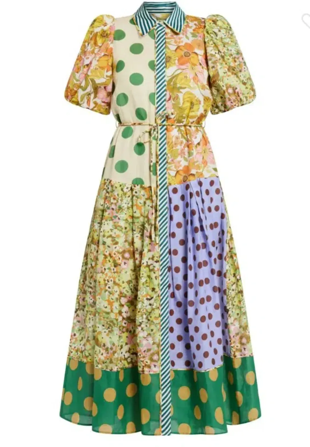 Alemais Finn Shirtdress Print Size 8 for rent on The Volte - main image