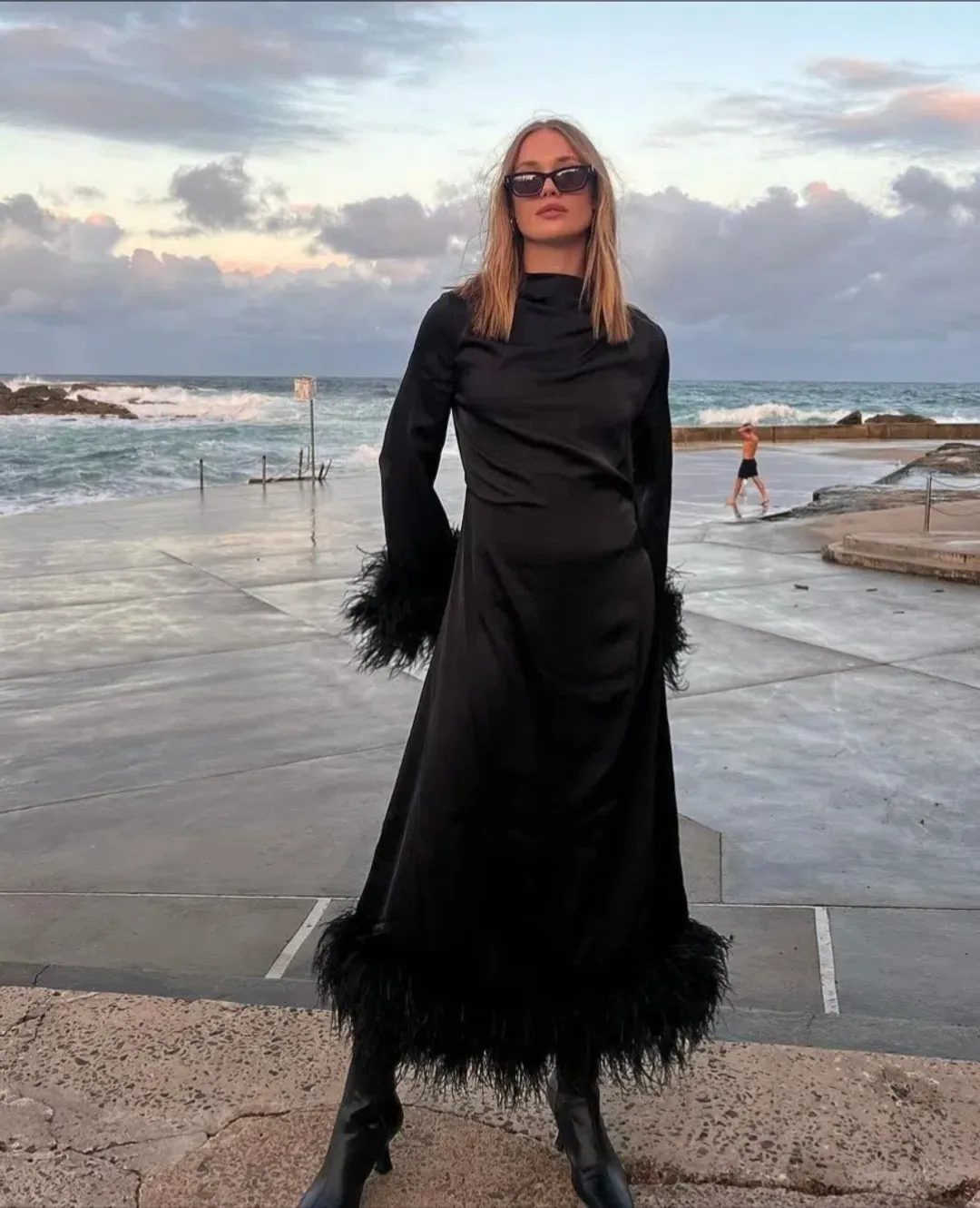 Rachel Gilbert Pietro Dress in Black Size 2/AU10 for rent on The Volte - main image