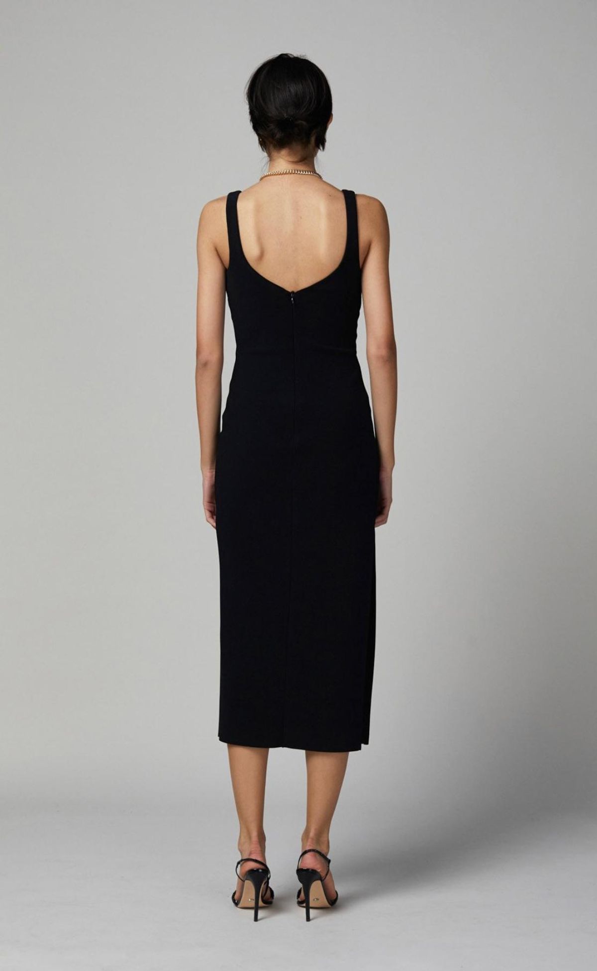 Black Joelle Midi Dress for rent on The Volte - main image