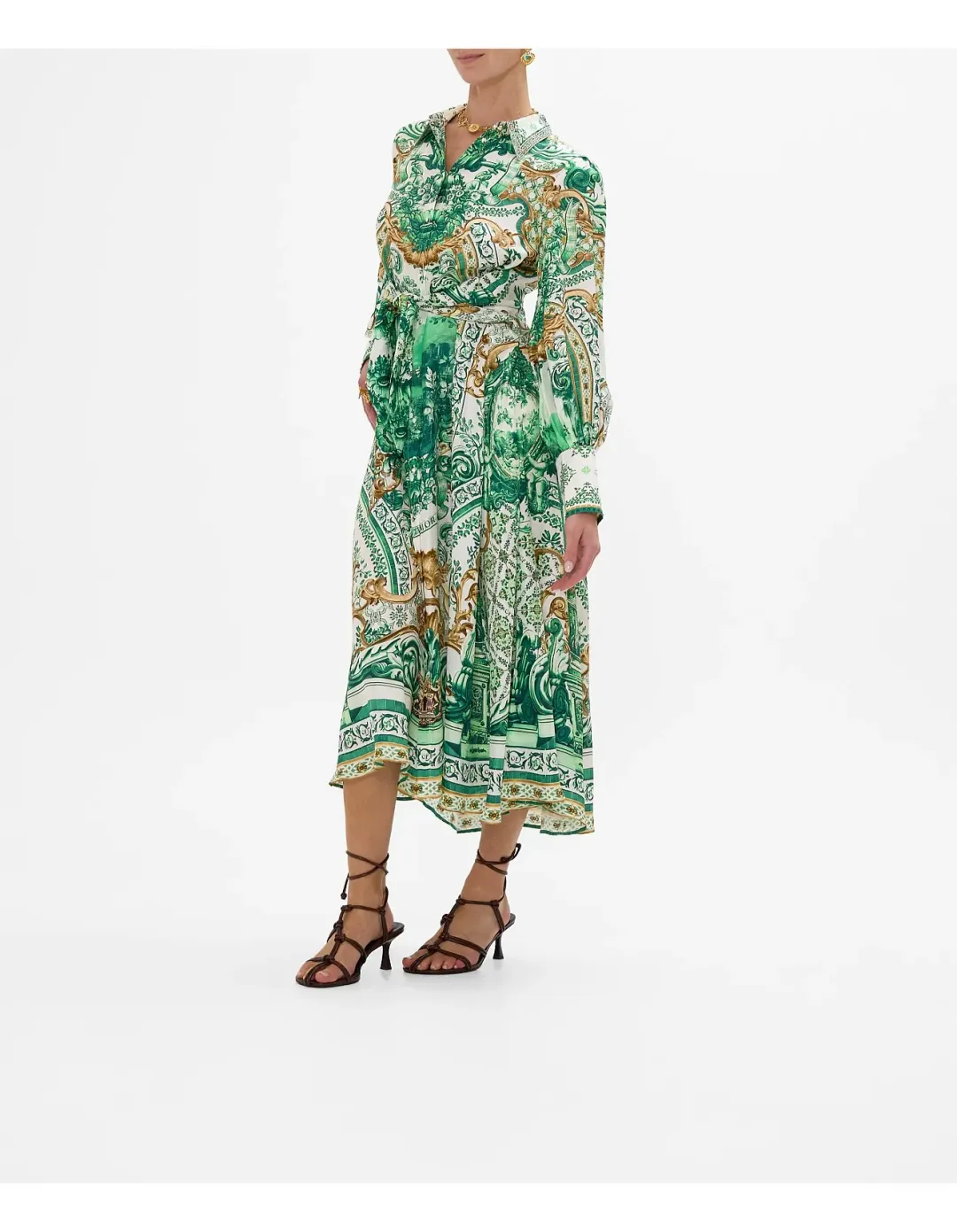 Camilla Waist Tie Shirt Dress XXS Corridor Of Calm for rent on The Volte - main image