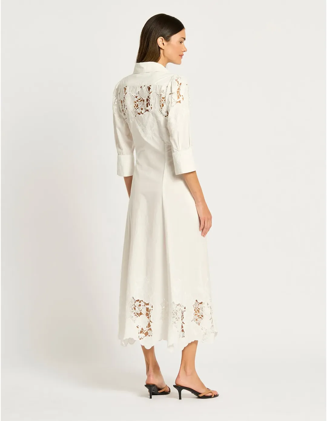 Moss & Spy Lyla Shirt Dress Size 16 AU White for rent on The Volte - main image