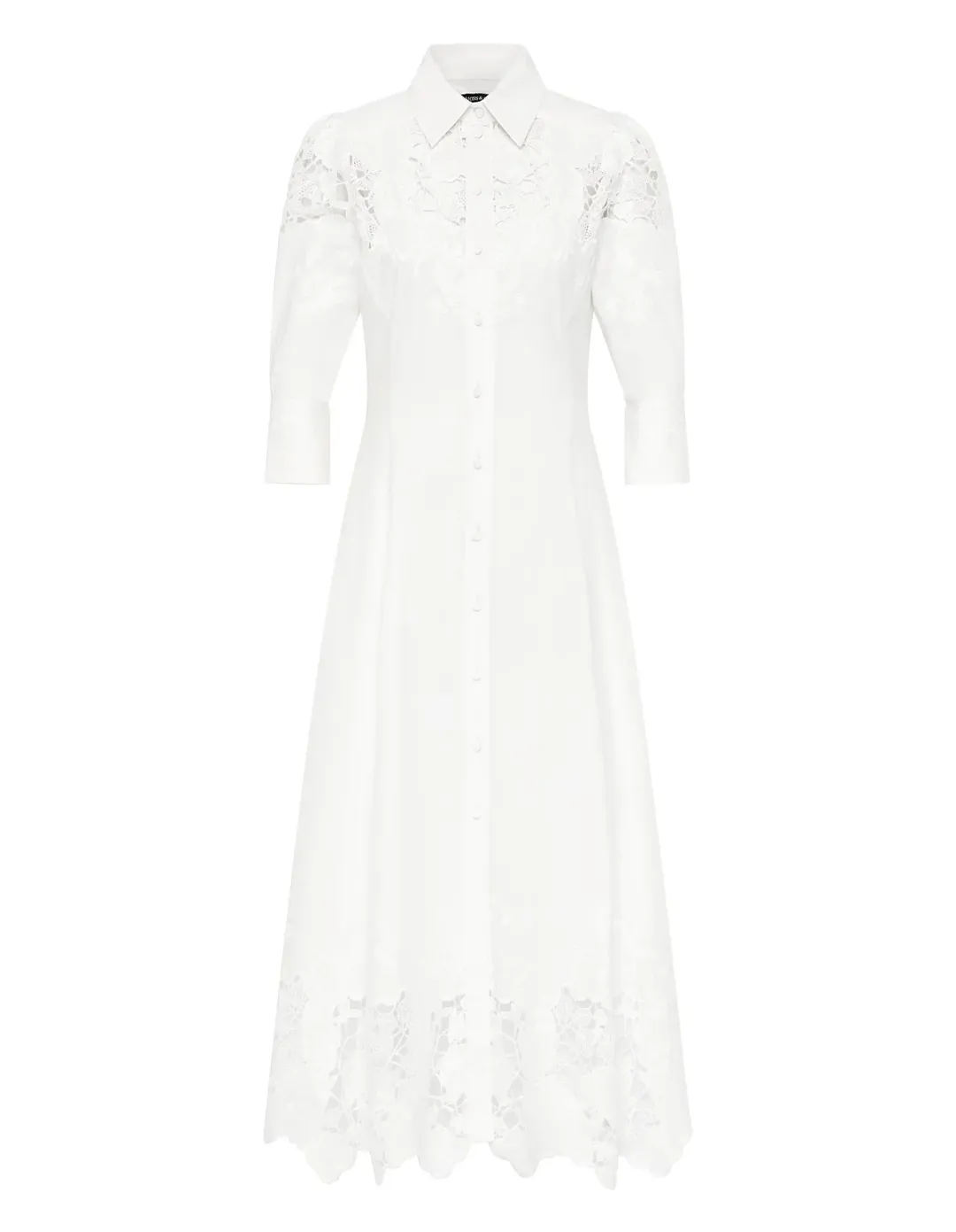 Moss & Spy Lyla Shirt Dress Size 16 AU White for rent on The Volte - main image
