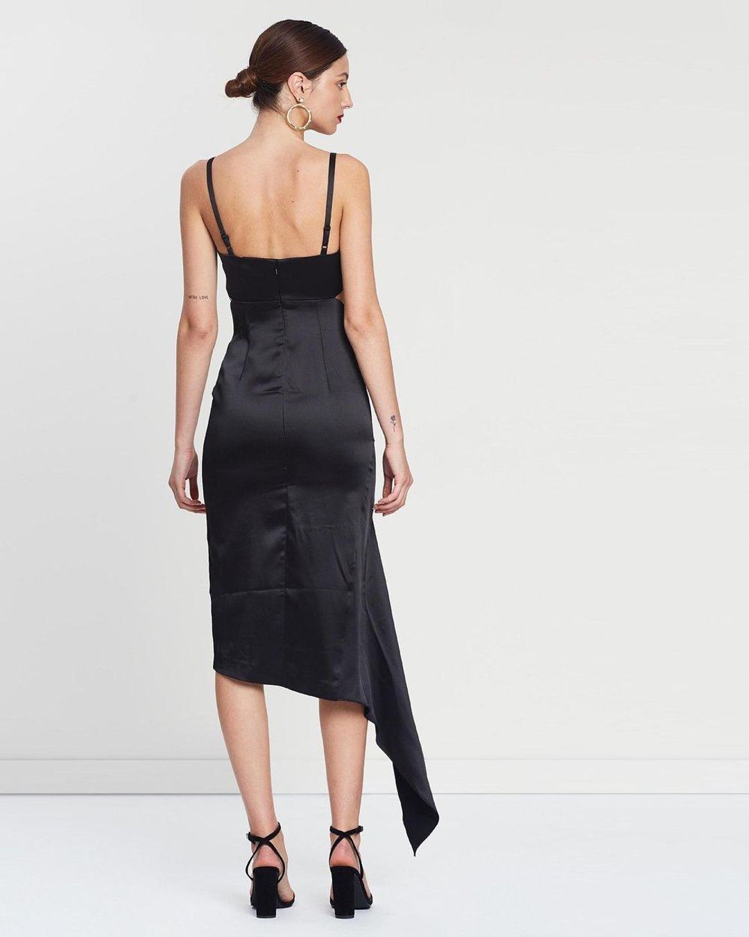 Lexi Piper Dress | Size 6 | Black  for rent on The Volte - main image
