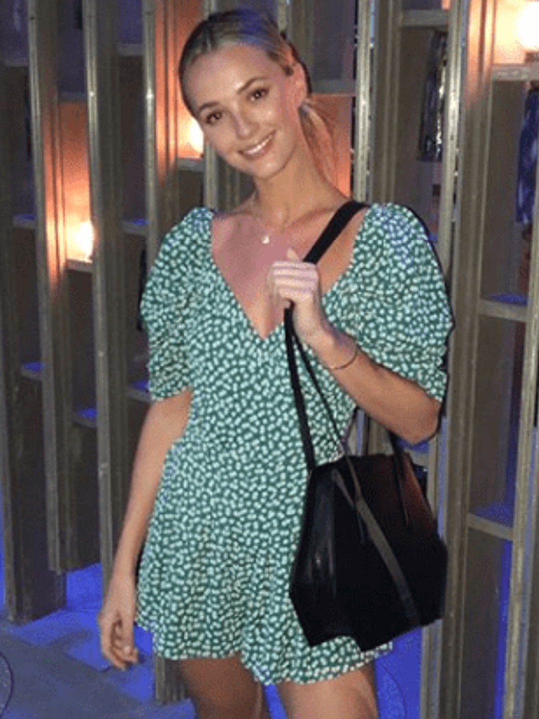C/MEO COLLECTIVE | Be About You Playsuit - Green Daisy | Size XXS - AUS 6-8 | SOLD OUT for rent on The Volte - main image