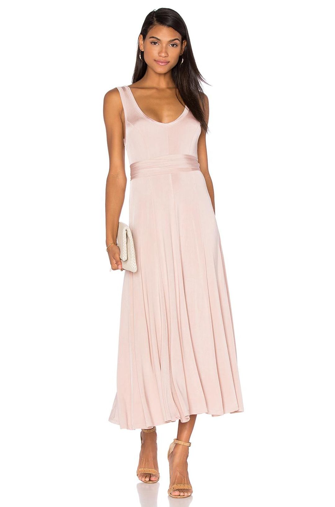 Zimmermann Chroma Slinky Dress Soft Nude Pink Size 0 / AU 8 for rent on The Volte - main image