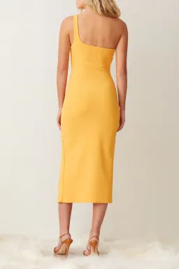 Bec & Bridge Ariel Midi Dress Yellow Size 8 for rent on The Volte - image 2