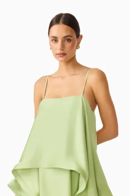 Tilly Tiered Maxi Dress in Green / S for rent on The Volte - image 5