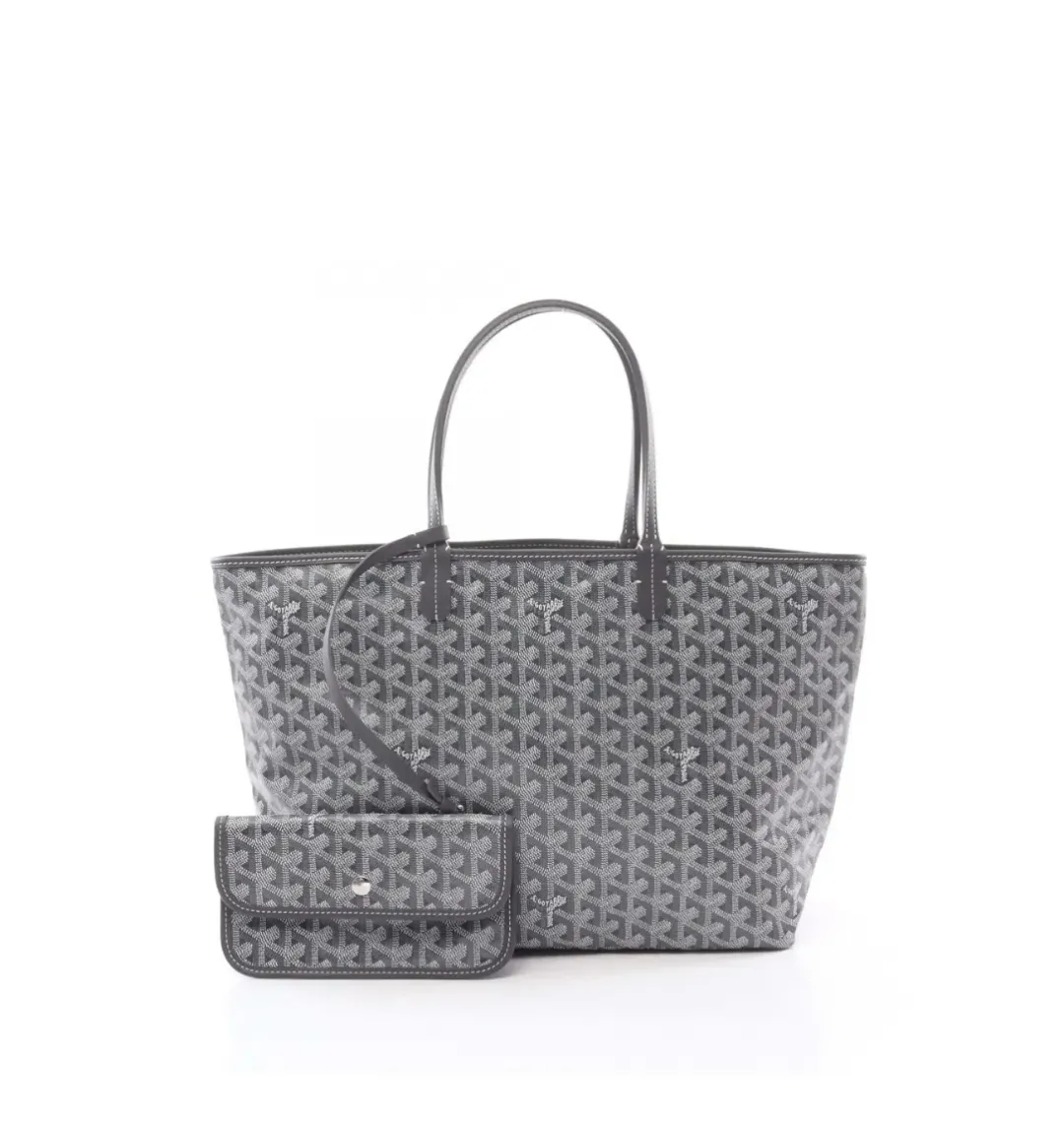 Goyard Goyardine Saint Louis PM tote bag Grey for rent on The Volte - main image