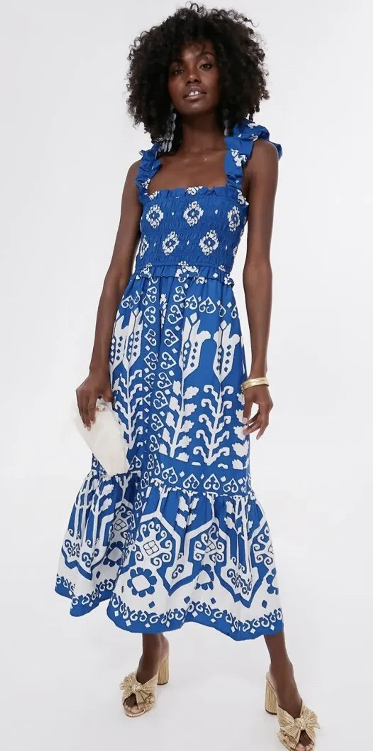 This Sea New York Sonia Smocked Dress L for rent on The Volte - main image
