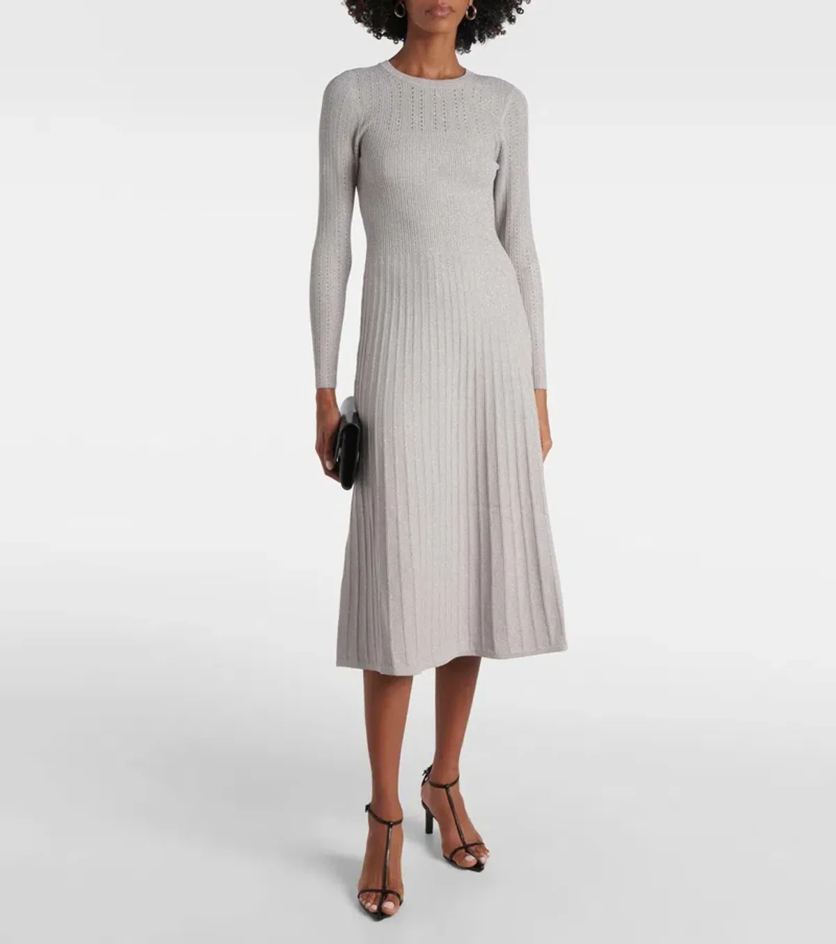 Veronica Beard Ribbed Nami Knit Dress Size 8 for rent on The Volte - main image