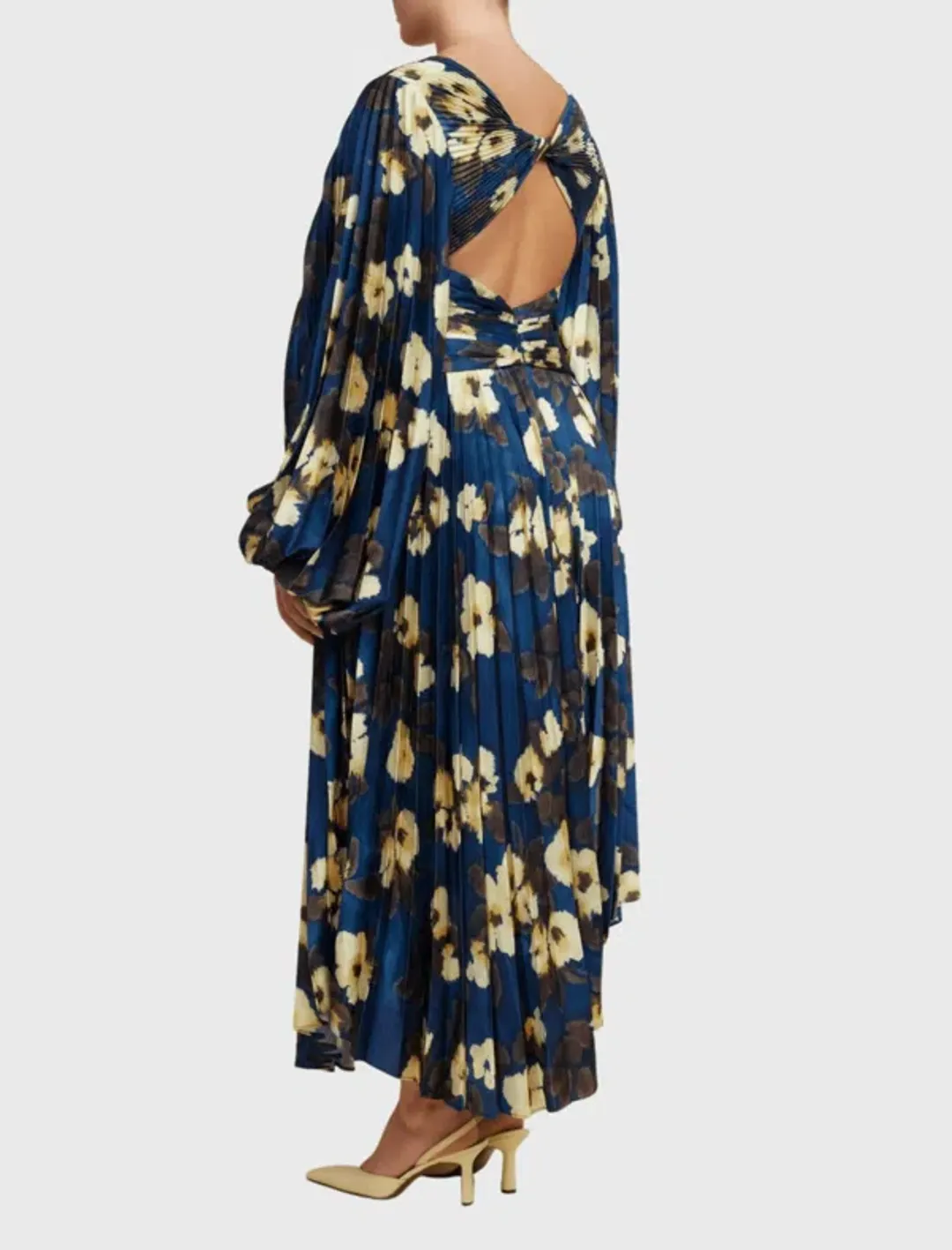 Acler Palms Long Sleeve Midi Dress size 16 for rent on The Volte - main image