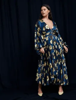Acler Palms Long Sleeve Midi Dress size 16 for rent on The Volte - image 1
