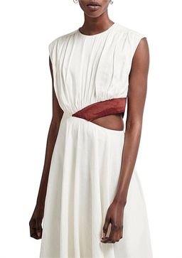 Aje Reflection Cut Out Dress Ivory Size 14 for rent on The Volte - image 2