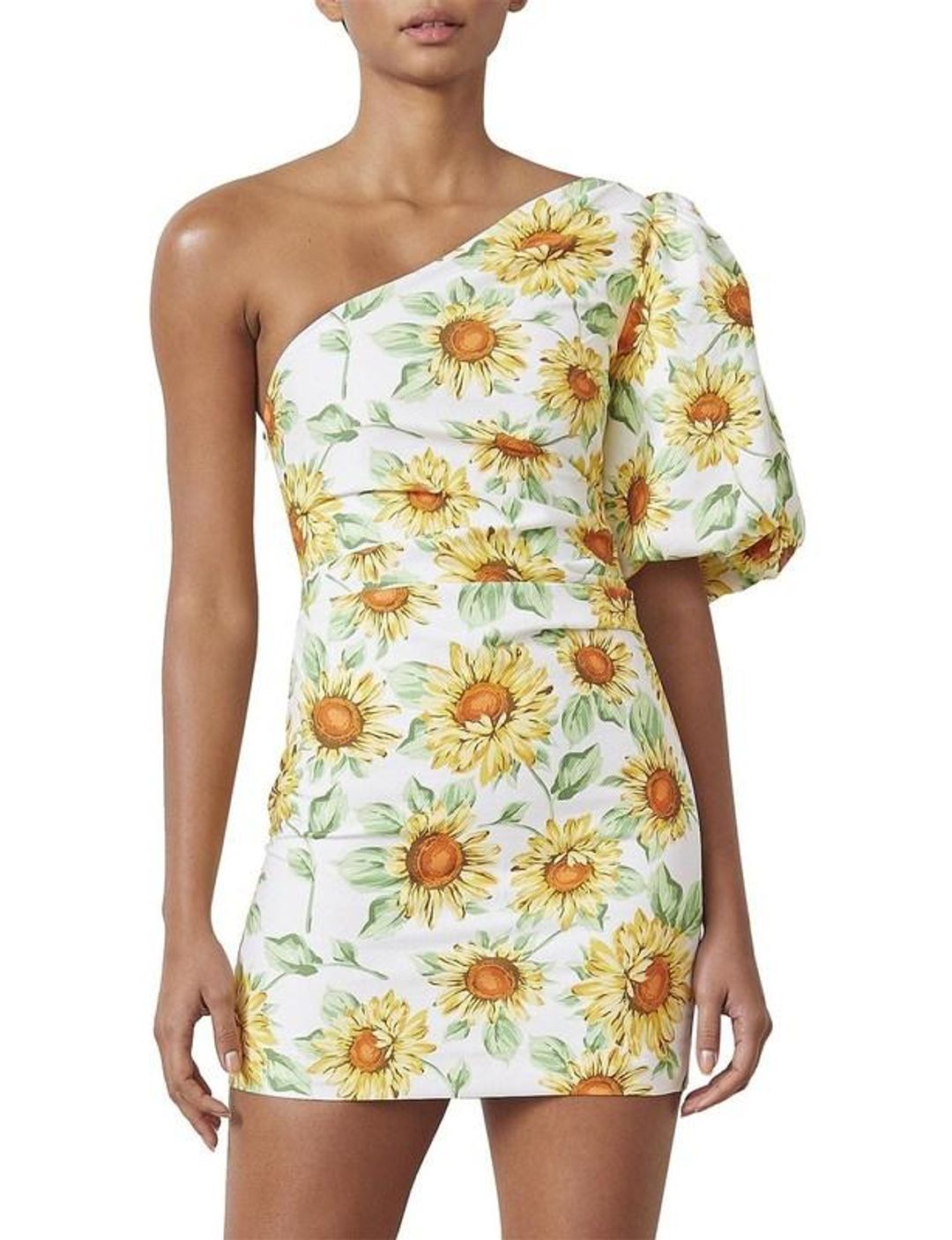 Bec & Bridge Francine Asym Mini Dress Print Size 8 for rent on The Volte - main image
