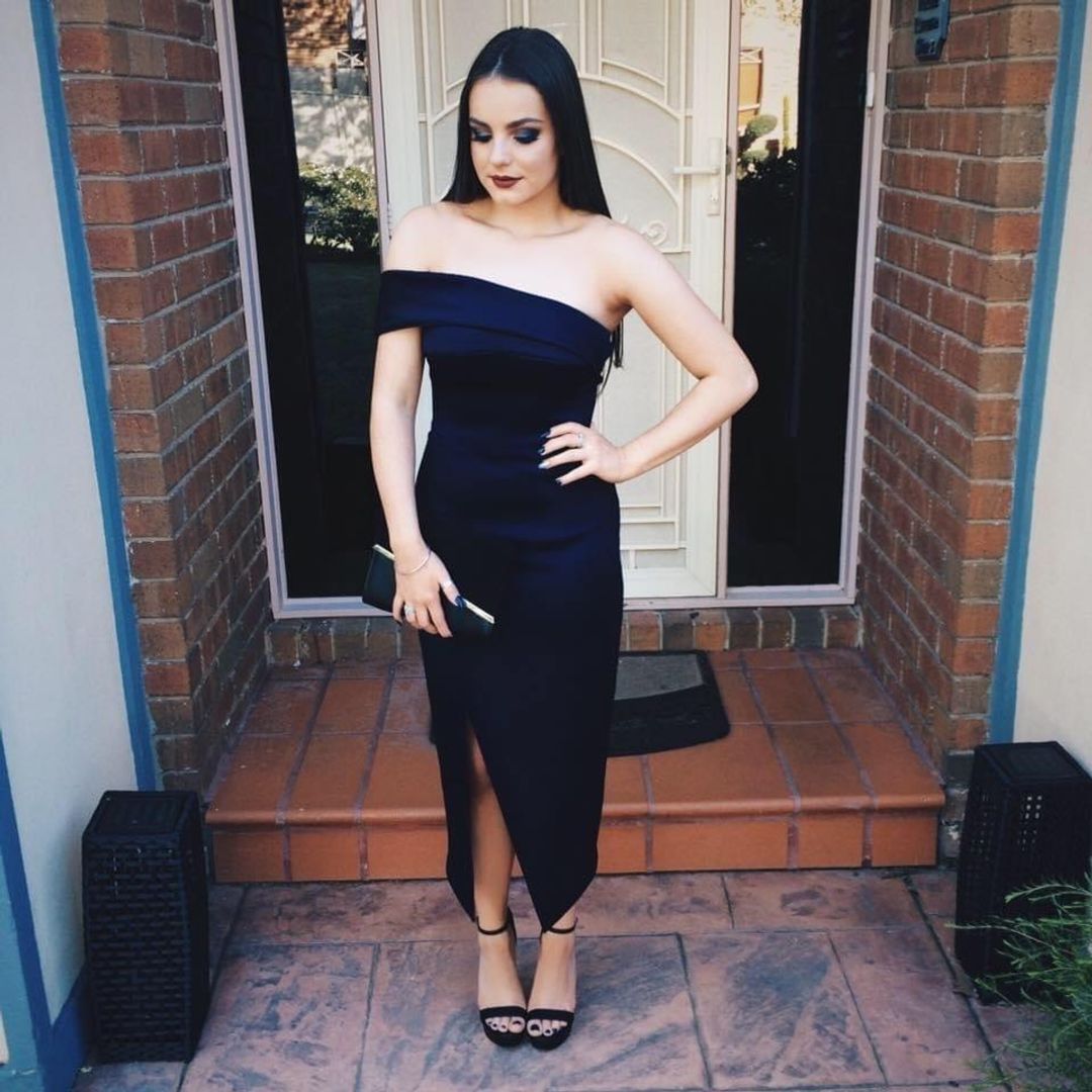 Sheike Navy Midi Dress for rent on The Volte - main image