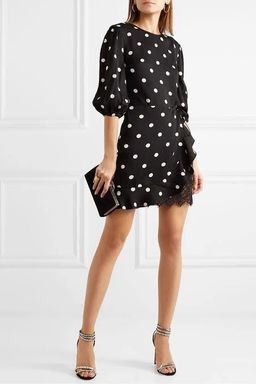 Rebecca Vallance Penelope Long Sleeve Mini Dress Print Size 8 for rent on The Volte - image 1