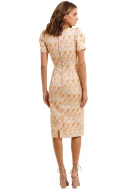 Rebecca Vallance Amber Midi Dress Print Size 8 for rent on The Volte - image 3