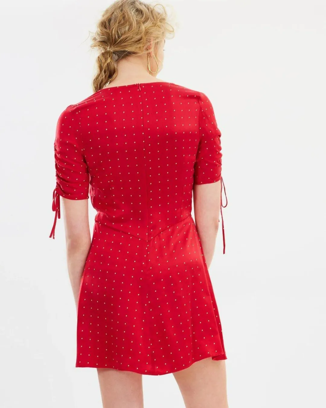 Bec & Bridge Tulipe Mini Dress Red Size AU 8 for rent on The Volte - main image