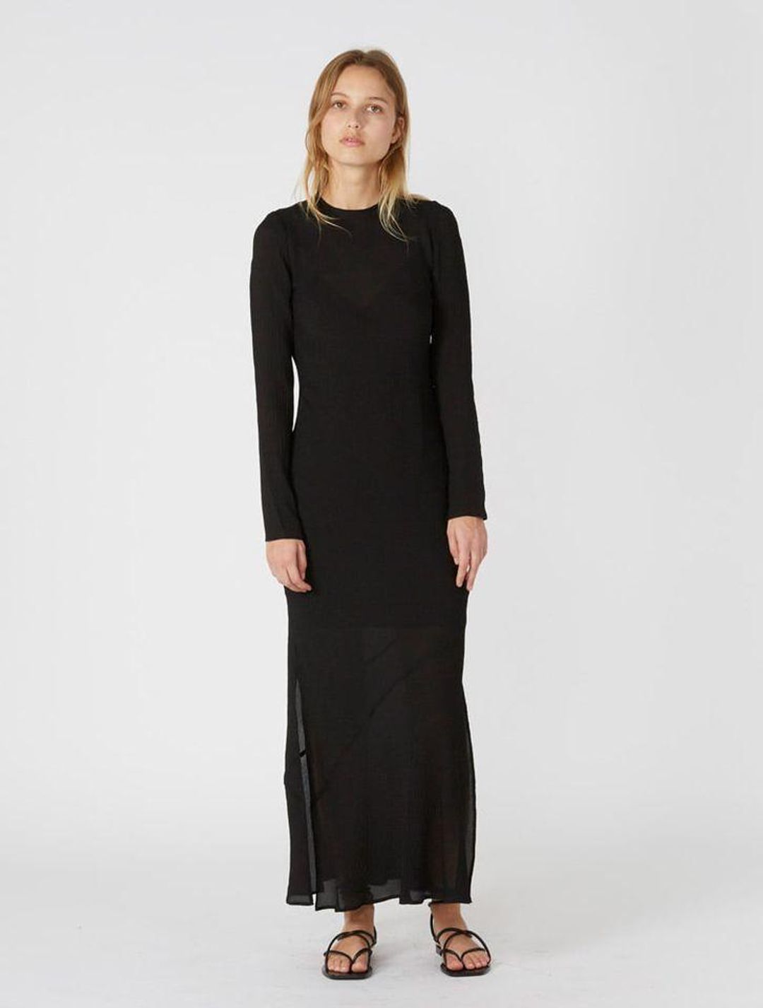 Sir The Label Indre Long Sleeve Dress Black Size AU 6 for rent on The Volte - main image