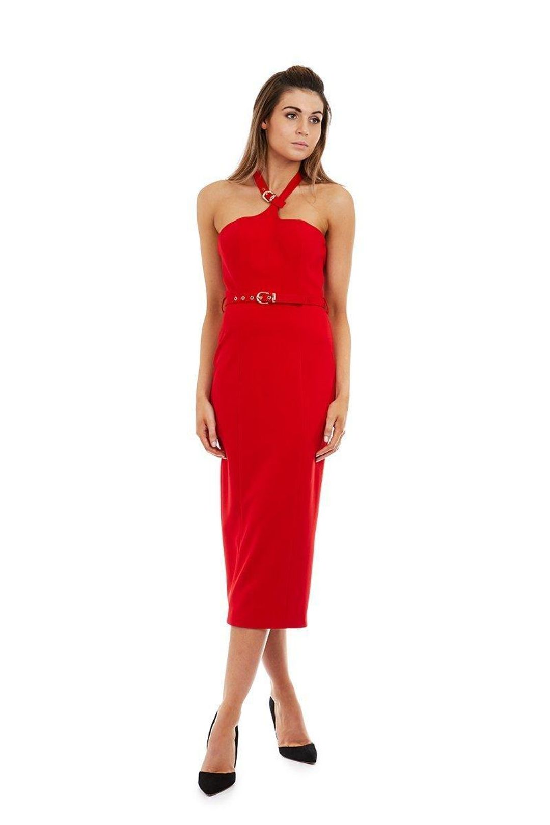 Georgy Collection Athena Dress Red Size M  for rent on The Volte - main image