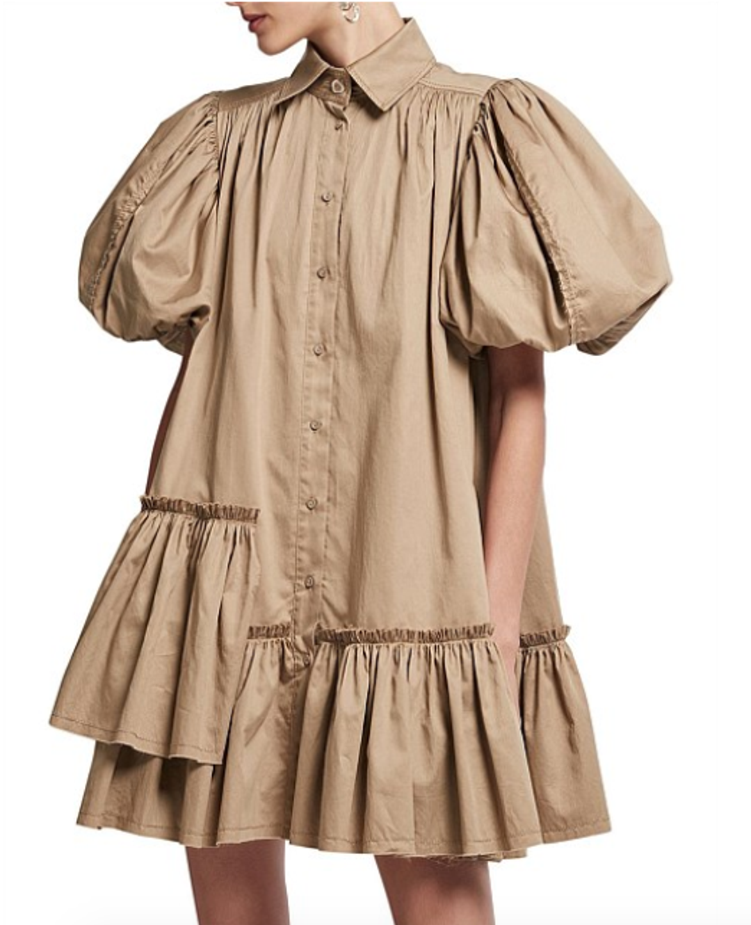AJE ambience shirt dress for rent on The Volte - main image