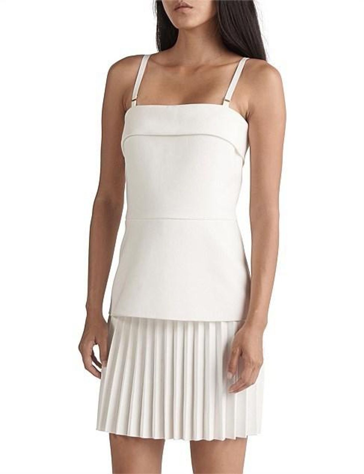 Dion Lee - Linear Pleat E-Hook Mini Dress size 8 for rent on The Volte - main image