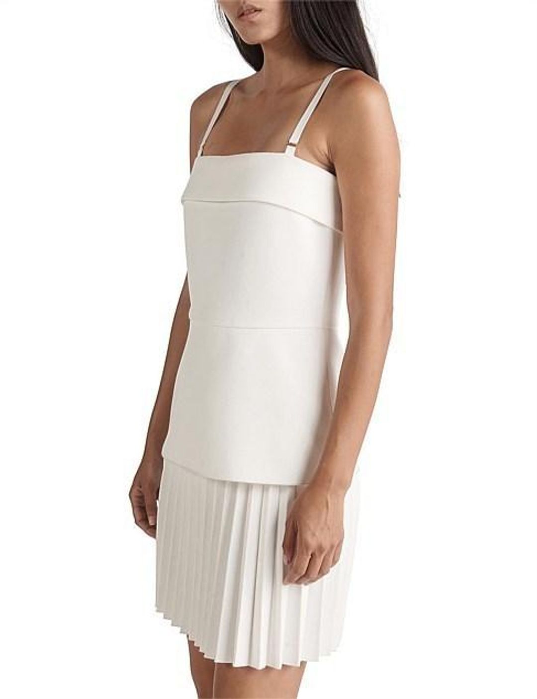 Dion Lee - Linear Pleat E-Hook Mini Dress size 8 for rent on The Volte - main image