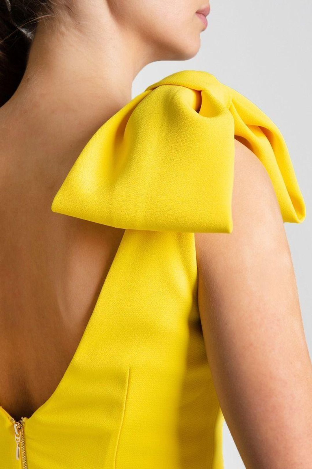 Rebecca Vallance - Mondrain Bow Dress Yellow Size 6 for rent on The Volte - main image