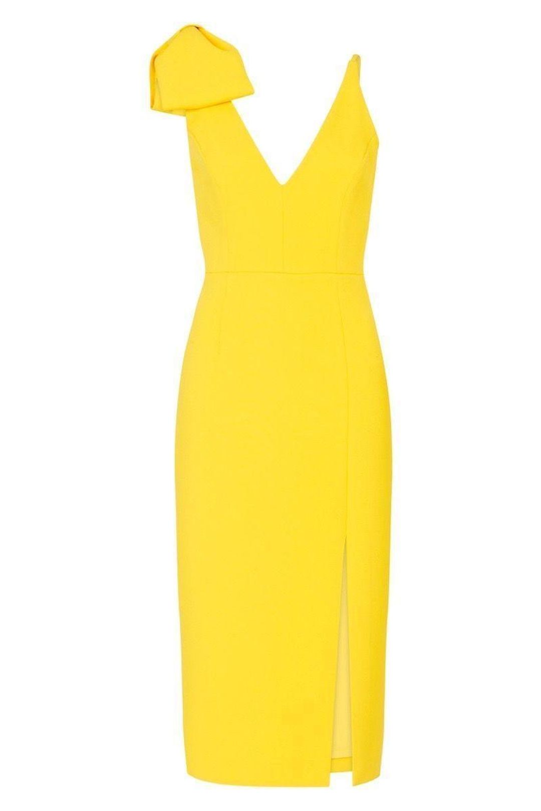 Rebecca Vallance - Mondrain Bow Dress Yellow Size 6 for rent on The Volte - main image