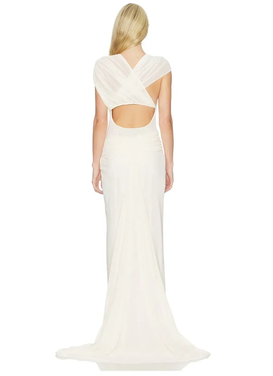 Bec & Bridge Leia Drape Maxi Gown Buttercream Size AU 8 for rent on The Volte - main image