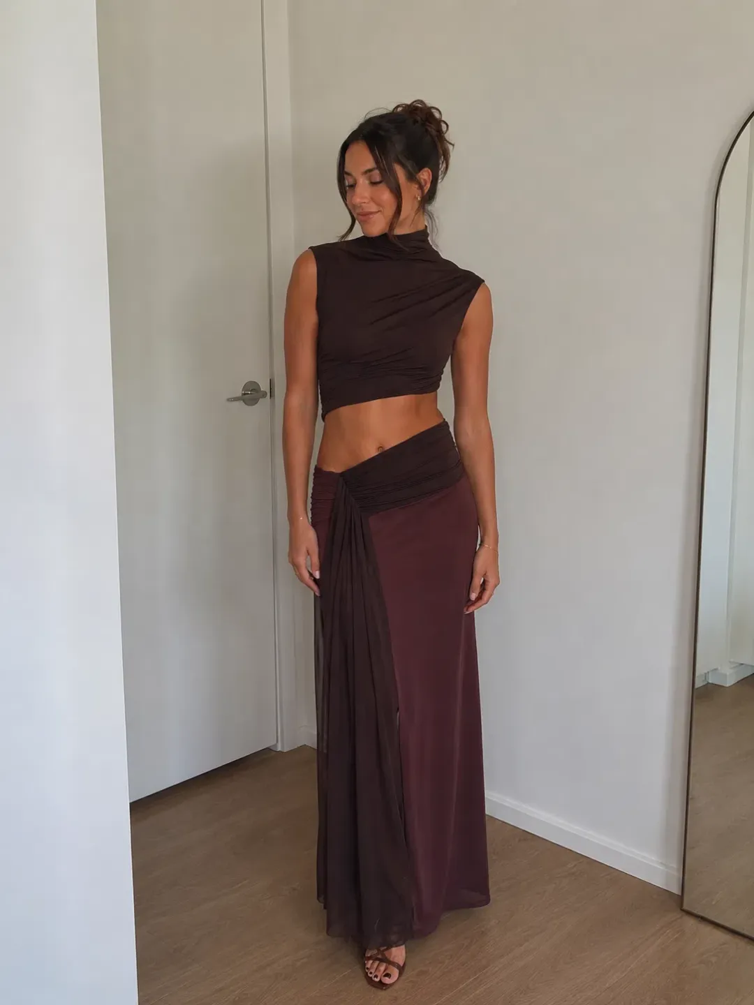 BEC & BRIDGE CONNI MAXI AUBERGINE/DARK CHOC / SIZE 12 for rent on The Volte - main image